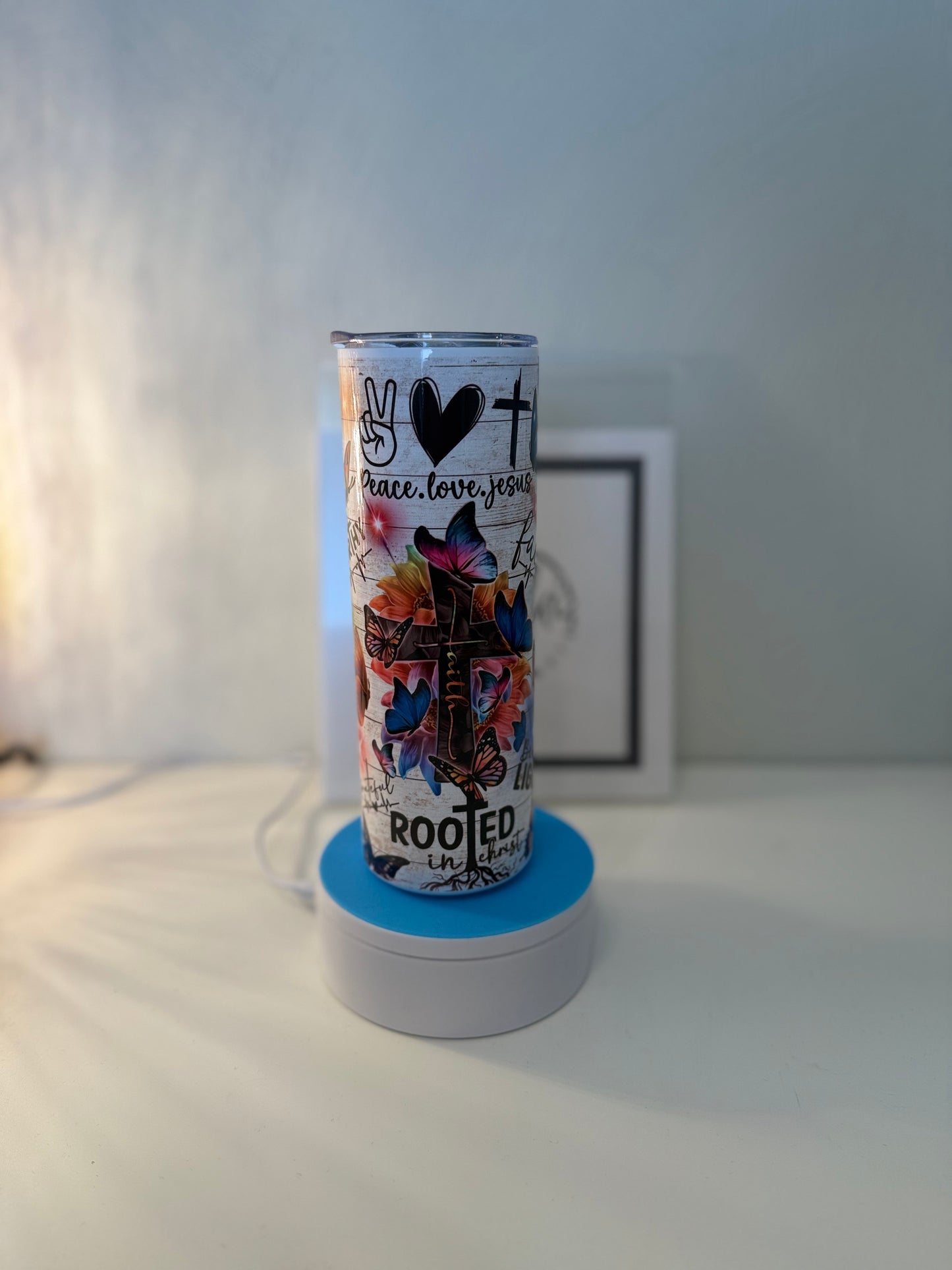 Faith-Based Colorful Inspirational Tumbler